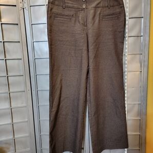 Larry Levine stretch size 12 pants  brown.